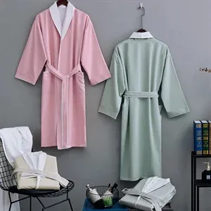 Huadani double-layer bathrobe pajamas nightgown