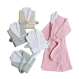 Huadani double-layer bathrobe pajamas nightgown