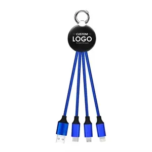 Led Light 3 In 1 Keychain Charging Cable