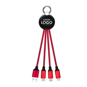 Led Light 3 In 1 Keychain Charging Cable