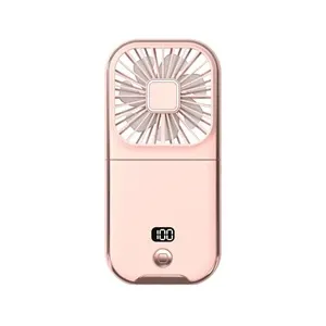 portable folding power bank with mini fan gift print logo