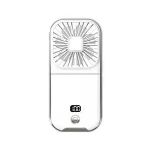 portable folding power bank with mini fan gift print logo