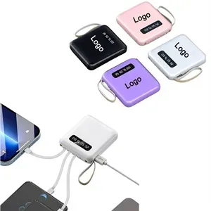 10000 mAh Mini Power Bank with Multi Tips