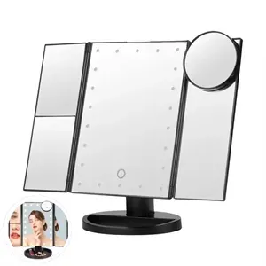 21 LED Tri-Fold Magnifying Makeup Mirror