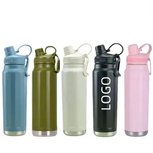33.82oz Stainless Steel Water Bottle with Straw