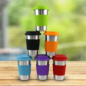 500ML Stainless Steel Beer Cups with Silicone Lids