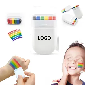 6-Color Face Rainbow Paint Pens