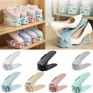 Adjustable Double-layer Plastic Shoe Rack