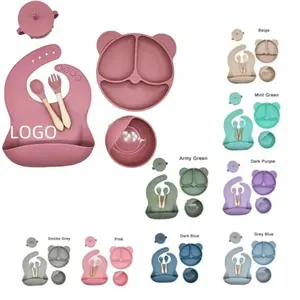 Baby Silicone Tableware 6-piece Set