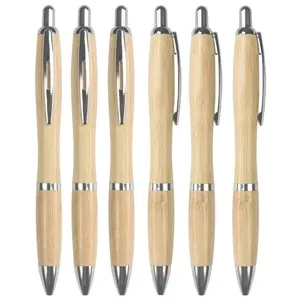 Bamboo press ballpoint pen