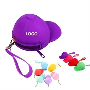 Baseball Hat Shaped Silicone Coin Purse