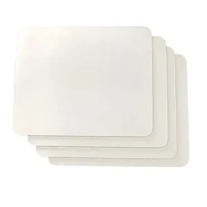 Black and white natural rubber mouse pad