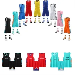 Boys Basketball Uniform V-Collar Jersey and Short