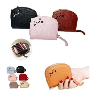 Cartoon Cat Zipper Card Bag