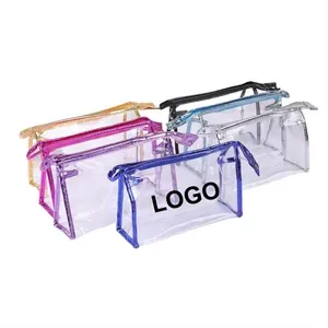 Clear PVC Clutch Bag with Zipper