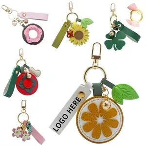 Creative Leather Keychain Bag Pendant