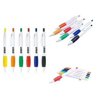 Custom Logo Rubber-Grip Click Pens