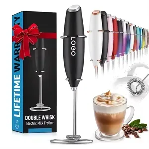 Electric Powerful Milk Frother Handheld Foam Maker