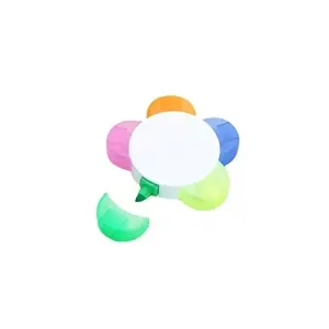 Five-color cute sun flower shape highlighter