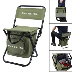 Foldable Camping Chair With Cooling Bag