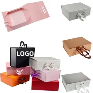 Foldable Hand-held Paper Gift Box