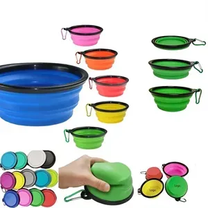 Folding Dog Bowls with Carabiner