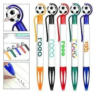 Football Shape Plastic Stretchable Ballpoint Pen