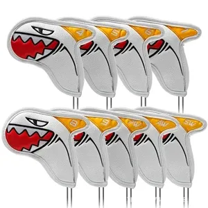 Golf club cover can be custo mized with shape and logo