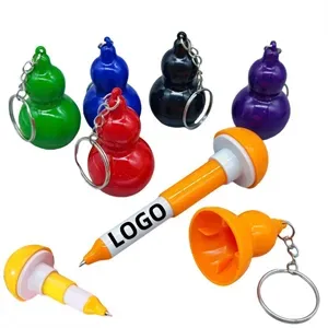 Gourd-shaped Stretchable Ballpoint Pen with Key Chain