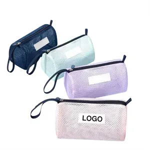Hand Mesh Zipper Beach Bag