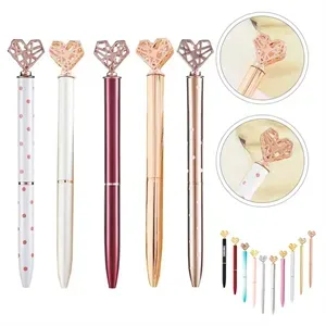 Heart Rose Gold Metal Pen Inspirational