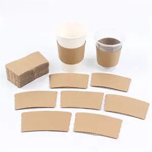 Kraft Paper Coffee Cup Clutch Sleeve