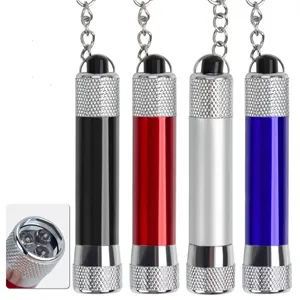 LED flashlight with keychain