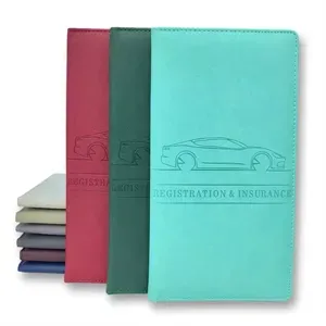 Leather Car Registration And Insurance Holder