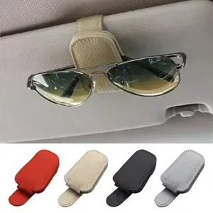 Magnetic Leather Sunglasses Holder