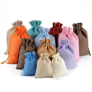 Medium Natural Burlap Pouches