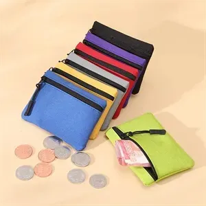 Mini Pocket Pouch Coin Purse With Zipper