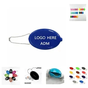 PVC Coin Purse Change Holder Chain Pouch