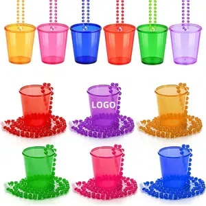 Plastic Bead Chain Shot Glass