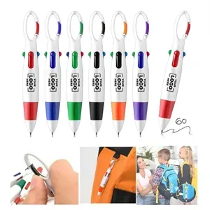 Retractable Shuttle Pens with Buckle Clip