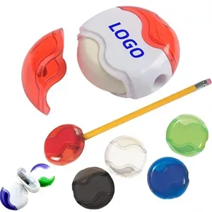 Round Pencil Sharpener Eraser Combo (Spot Color)