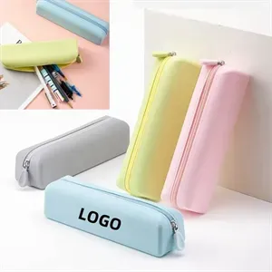 Silicone Pen Pencil Bag case with Zipper