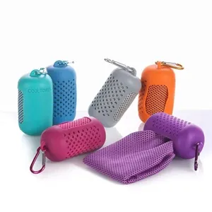 Silicone set sports quick-drying towel can print logo