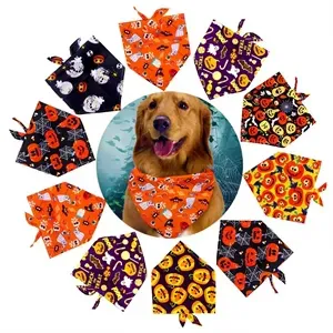 Small Polyester Full Color Triangle Pet Bandanna 20"x13"x13