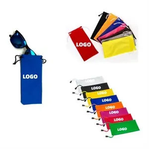 Soft Glasses Case with Drawstring Closure