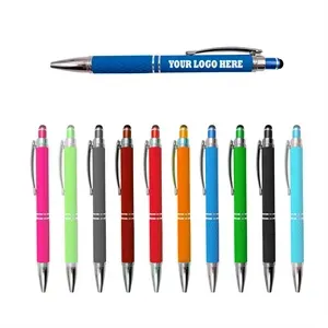 Soft Touch Metal Press Ballpoint Pen