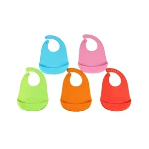 Solid Color Silicone Bib