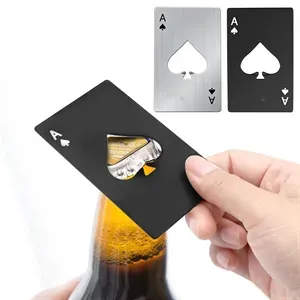 Stainless Steel Spades A Poker Shaped Casino Bottle Opener