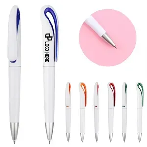 Swan Neck Shape Plastic Ballpoint Pen