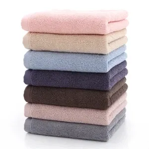 Thick plush 100% cotton towel embroidery printed logo